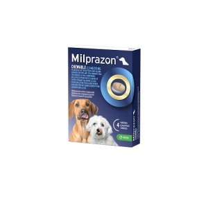 Milprazon hond >0.5kg chew, 4tabl REGNL