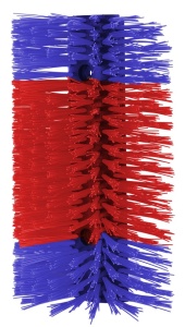 Koeborstel halfrond