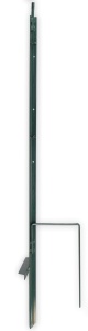 Hoekpaal ijzer groen, 130cm met M12
