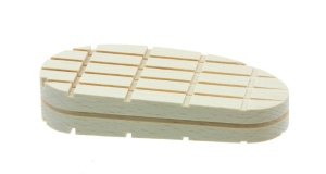 Klauwblokje hout wigvorm 11cm per st.