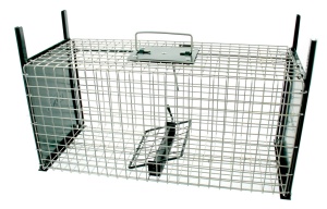 Vangkooi rat 2 ingangen gaas 50x20x20cm