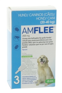 Amflee Hond large 20-40kg, 3x268mg