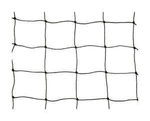 Duivennet zwart 0,9mm, 50x50mm, 10x10m